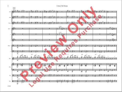 Cotton Club Stomp - Ellington/Hodges/Carney - Jazz Ensemble - Gr. 4