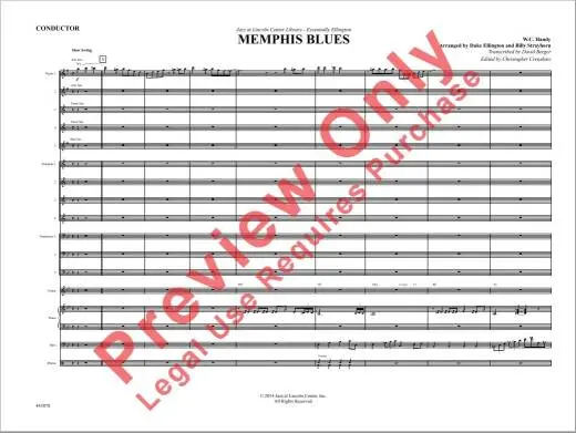 Memphis Blues - Handy/Ellington - Jazz Ensemble - Gr. 3
