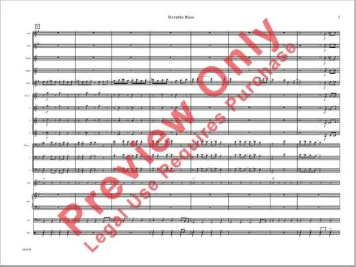 Memphis Blues - Handy/Ellington - Jazz Ensemble - Gr. 3