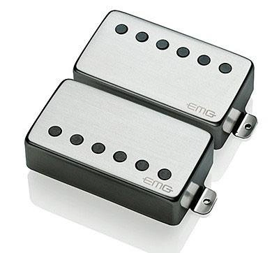 57/66 Humbucker Pickup Set - Brushed Chrome