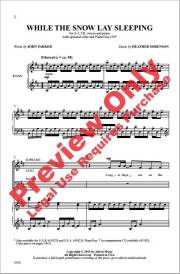 While the Snow Lay Sleeping - Parker/Sorenson - SATB