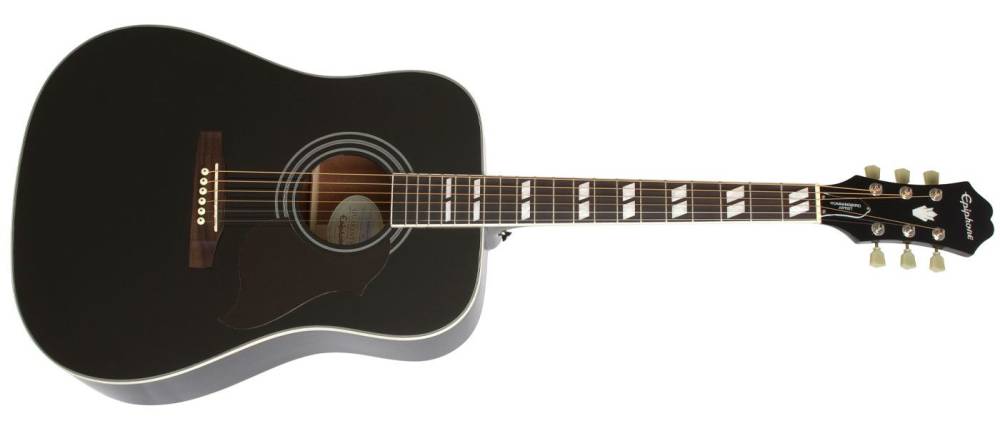 エピフォン Epiphone Hummingbird Artist Epiphone Hummingbird Artist - Ebony | Long & McQuade