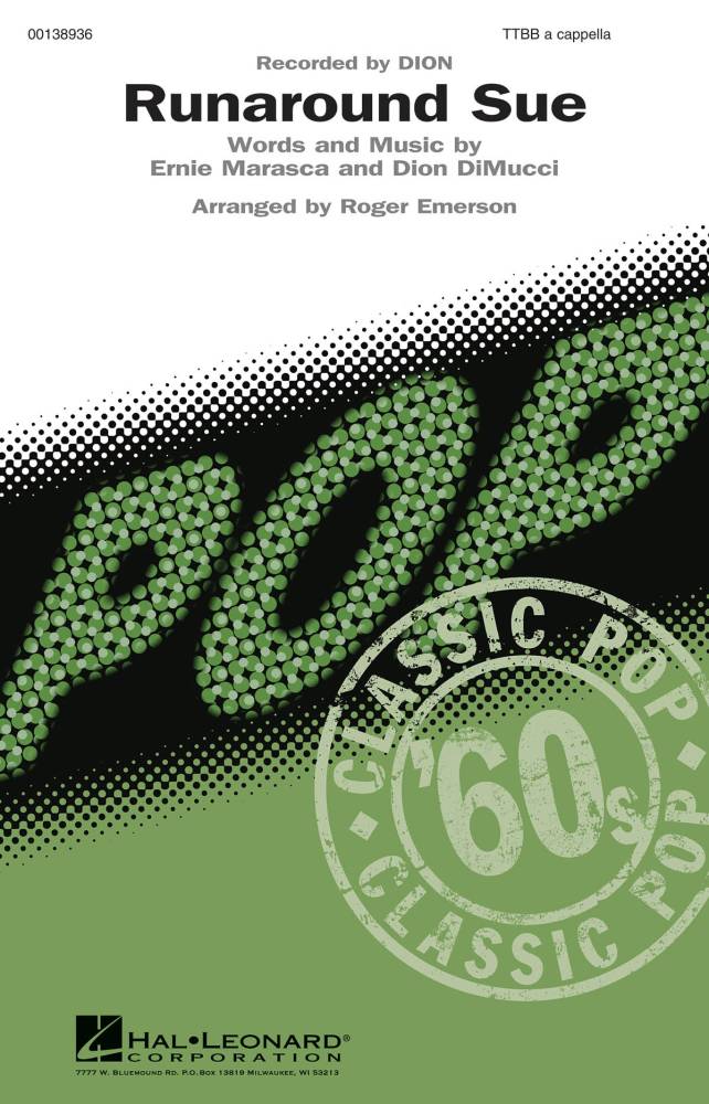 Runaround Sue - Di Mucci/Marasca/Emerson - TTBB