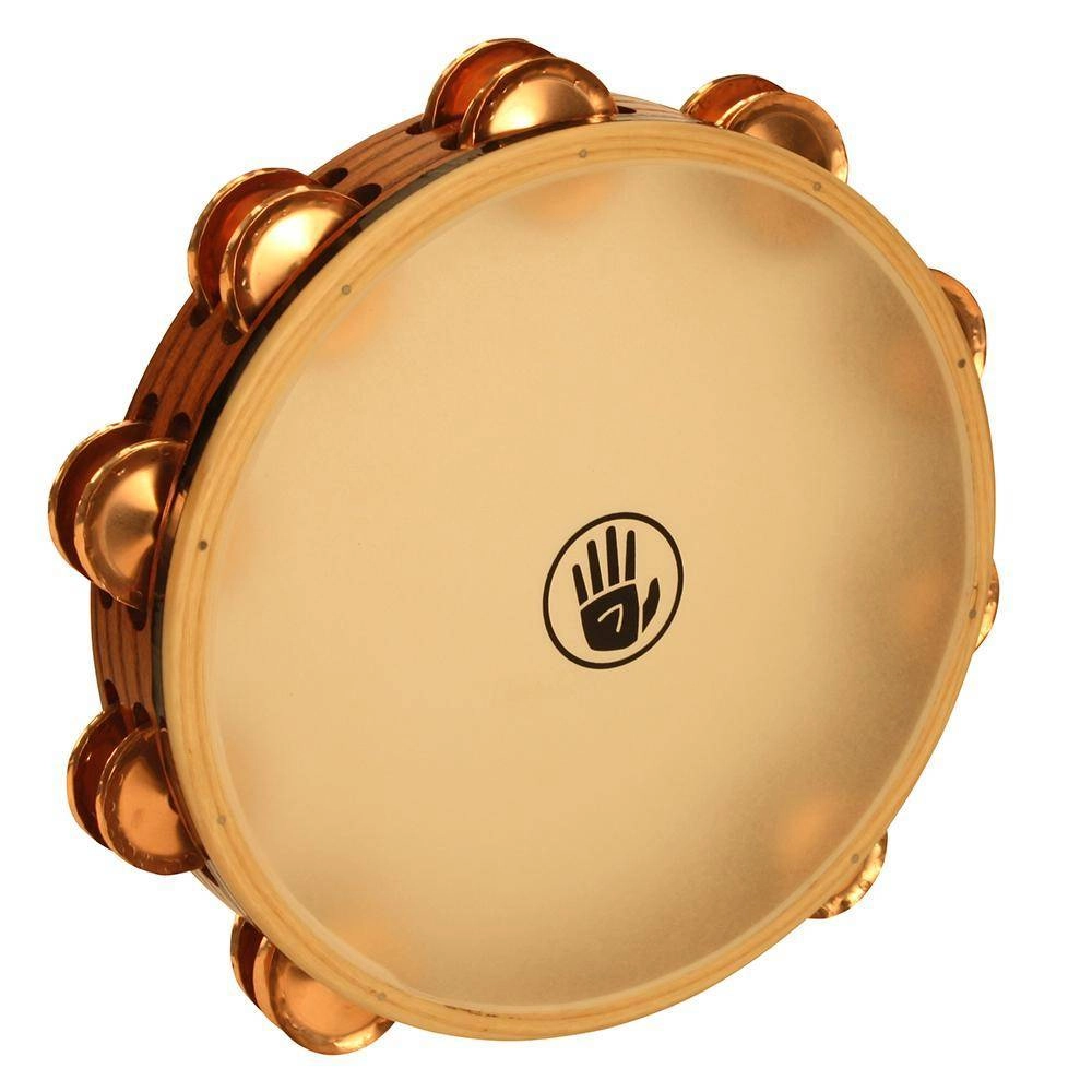 Double Row Tambourine, Phosphor Bronze Jingles, Calf Head