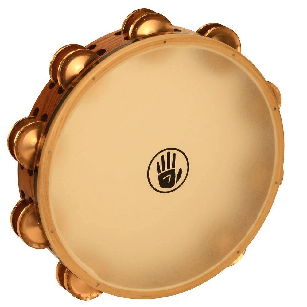 Double Row Tambourine, Beryllium Copper Jingles, Calf Head