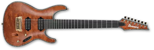 Iron Label 7 String Electric Guitar - Natural Finish