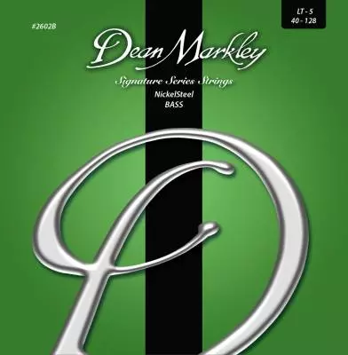 Nickel Steel 5 String Light Bass Strings - 40-128