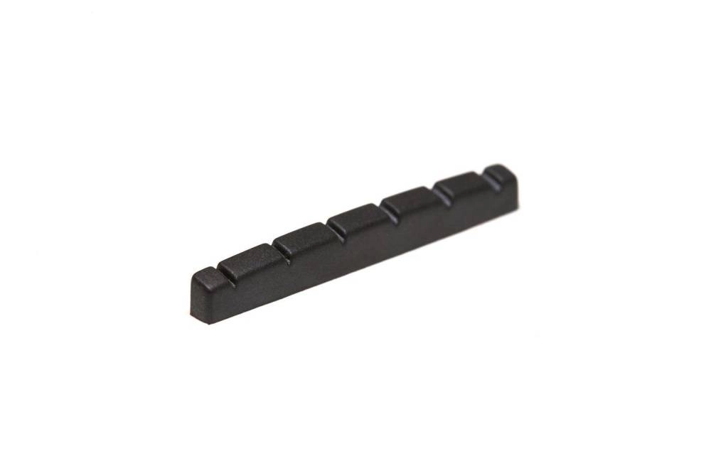 Black TUSQ XL 42 mm Flat Bottom Strat Nut