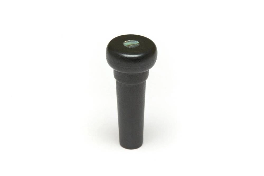 TUSQ End Pin - Black, Paua Shell Inlay