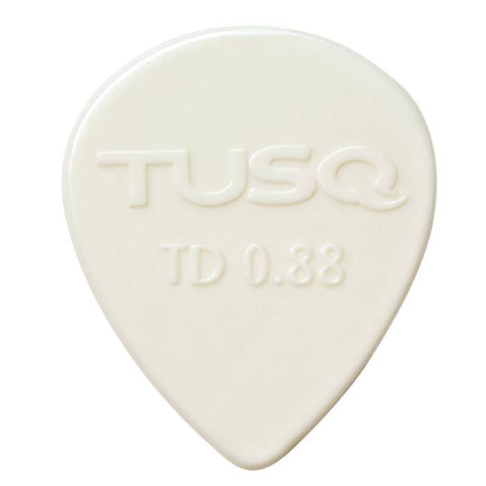 TUSQ Tear Drop Picks 6 Pack - Bright Tone, 0.88mm