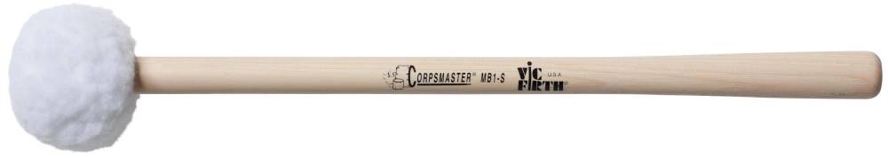 Corpsmaster Bass Drum Sticks -SOFT  L 14 1/8\'\', Head 1 1/2\'\' x 1 3/16\'\'