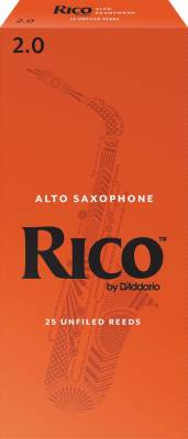 RICO by DAddario - Anches de saxophone soprano - Force 2 - Bote de 25