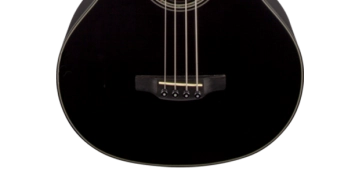 G Series Acoustic Electric Bass Guitar w/ Venetian Cutaway - Black, Left Handed