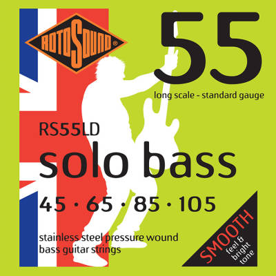 Solo Bass Pressure Wound Bass Strings 45-105