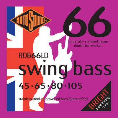 Rotosound - Stainless Steel Double Ball End Bass Strings 45-105