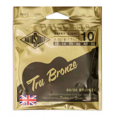 Rotosound - Tru Bronze 80/20 Acoustic Guitar Set 10-50