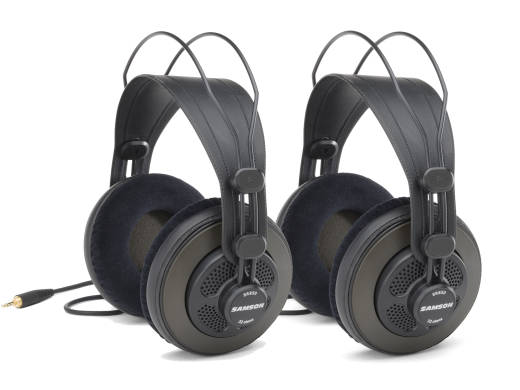 Samson - SR850 Semi-Open Pro Studio Headphones, 2-Pack