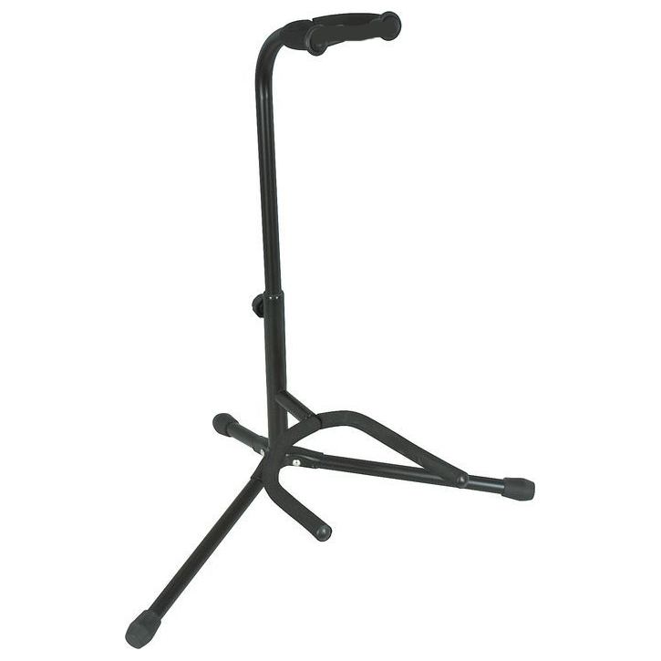 Deluxe Universal Guitar Stand with Safety Guard - Black