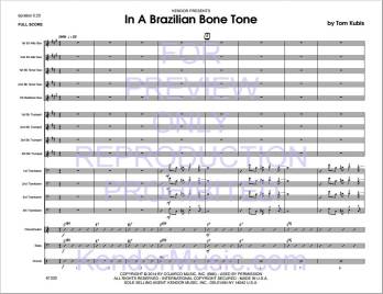 In A Brazilian Bone Tone - Kubis - Jazz Ensemble - Gr. Medium