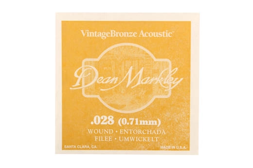 Dean Markley - Bronze Wound Single Acoustic String .028