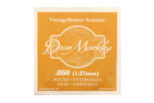 Dean Markley - Bronze Wound Single Acoustic String .050
