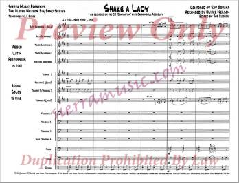 Shake a Lady - Bryant/Nelson - Jazz Ensemble - Gr. Medium-Easy