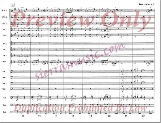 Shake a Lady - Bryant/Nelson - Jazz Ensemble - Gr. Medium-Easy