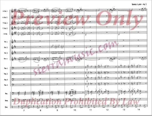 Shake a Lady - Bryant/Nelson - Jazz Ensemble - Gr. Medium-Easy