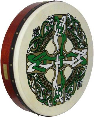 Waltons Irish Music - Celtic Cross Bodhran - 18 Inch
