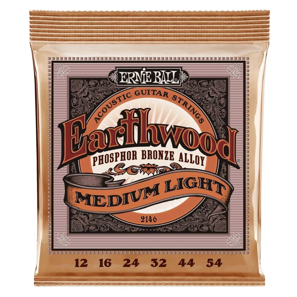 Earthwood Medium Light Phosphor Bronze Acoustic Guitar Strings