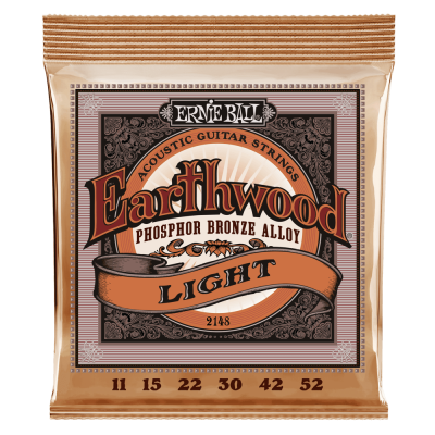 Ernie Ball - Cordes de guitare acoustique Earthwood phosphore et bronze- light