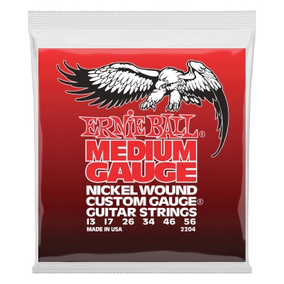 Nickel Wound Electric Guitar Strings - Medium .013-.056