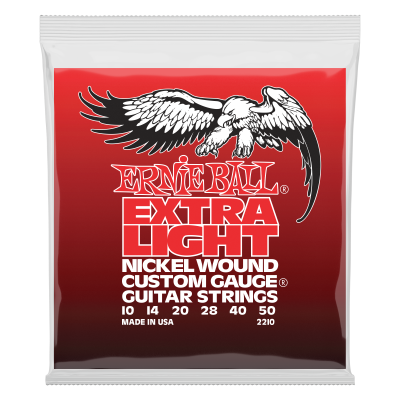 Ernie Ball - Nickel Wound Electric Guitar Strings - Extra Light .010-.050