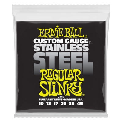 Ernie Ball - Regular Slinky Stainless Steel Wound Electric Guitar Strings - 10-46