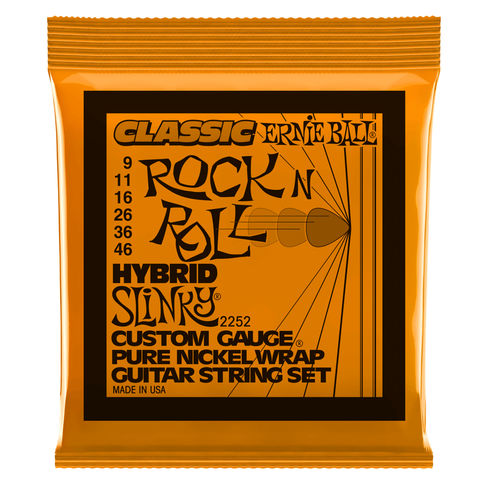 Classic Pure Nickel Hybrid Slinky Guitar Strings- .009-.046