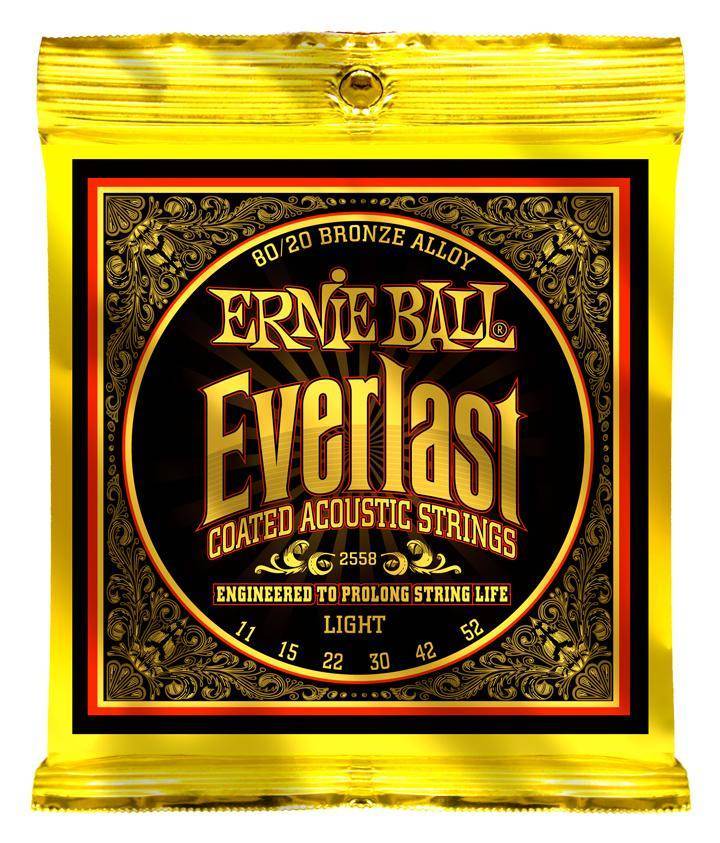 Everlast Coated 80/20 Guitar Strings - Light