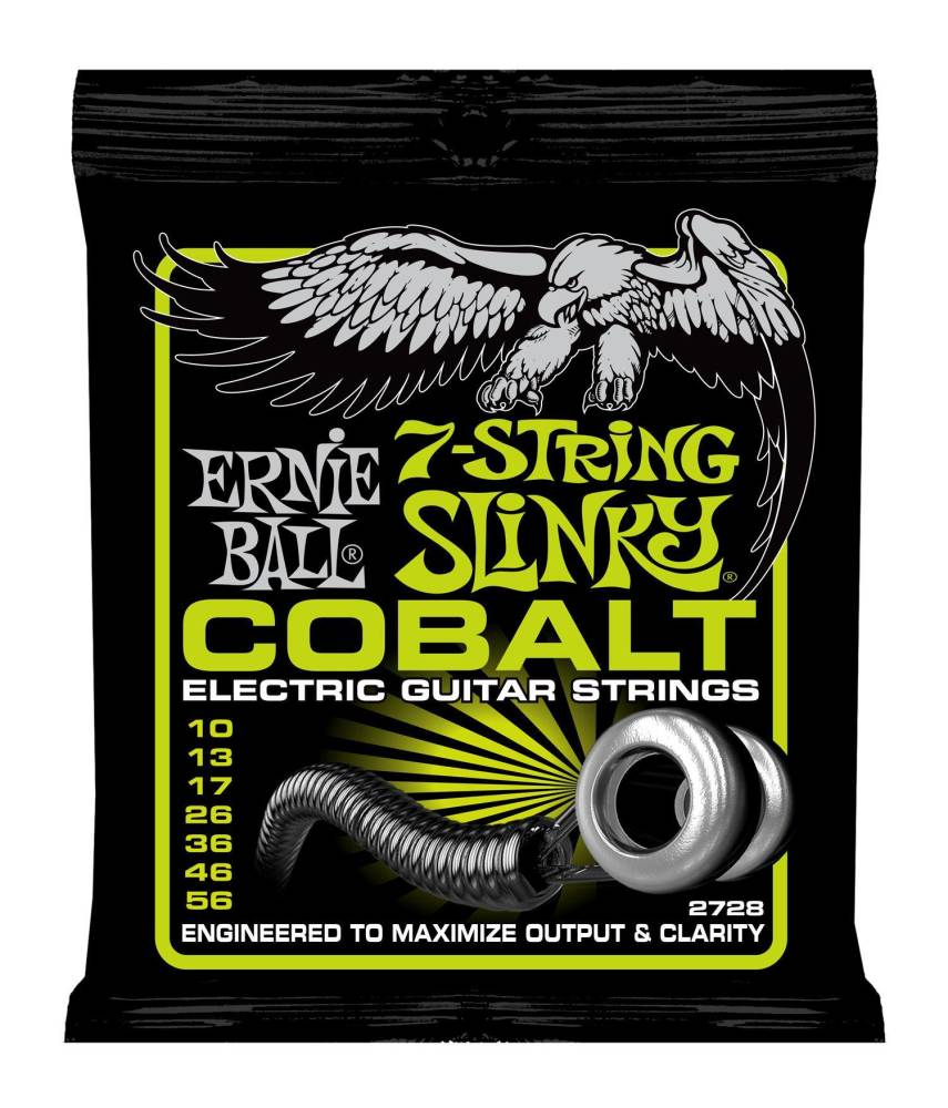 Cobalt Slinky 7 String Guitar Strings - Regular .010-.056