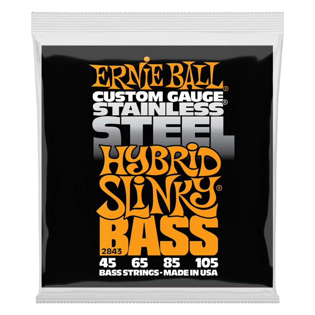 Stainless Steel Slinky Bass Strings - Hybrid .045-.105