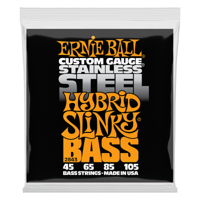 Ernie Ball - Stainless Steel Slinky Bass Strings - Hybrid .045-.105