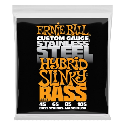 Ernie Ball - Stainless Steel Slinky Bass Strings - Hybrid .045-.105