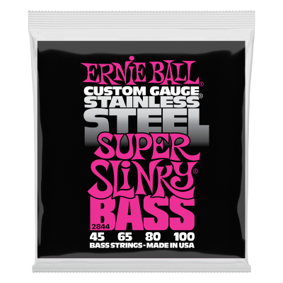 Ernie Ball - Stainless Steel Slinky Bass Strings - Super .045-.100