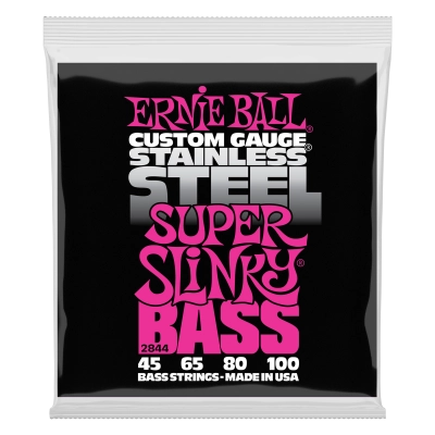 Ernie Ball - Stainless Steel Slinky Bass Strings - Super .045-.100