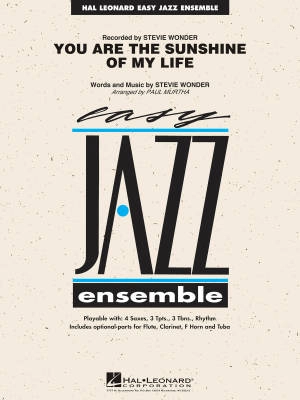 Hal Leonard - You Are the Sunshine of My Life - Wonder/Murtha - Jazz Ensemble - Gr. 2