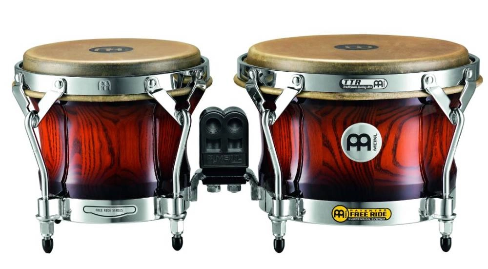 Woodcraft Bongos - Antique Mahogany Burst