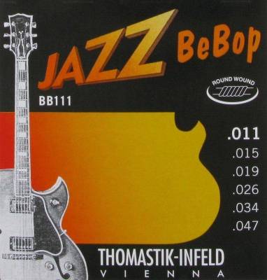 Jazz Bebop Roundwound Strings - Extra Light