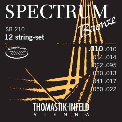 Thomastik-Infeld - Spectrum Bronze 12 String Acoustic Guitar Set - Extra Light
