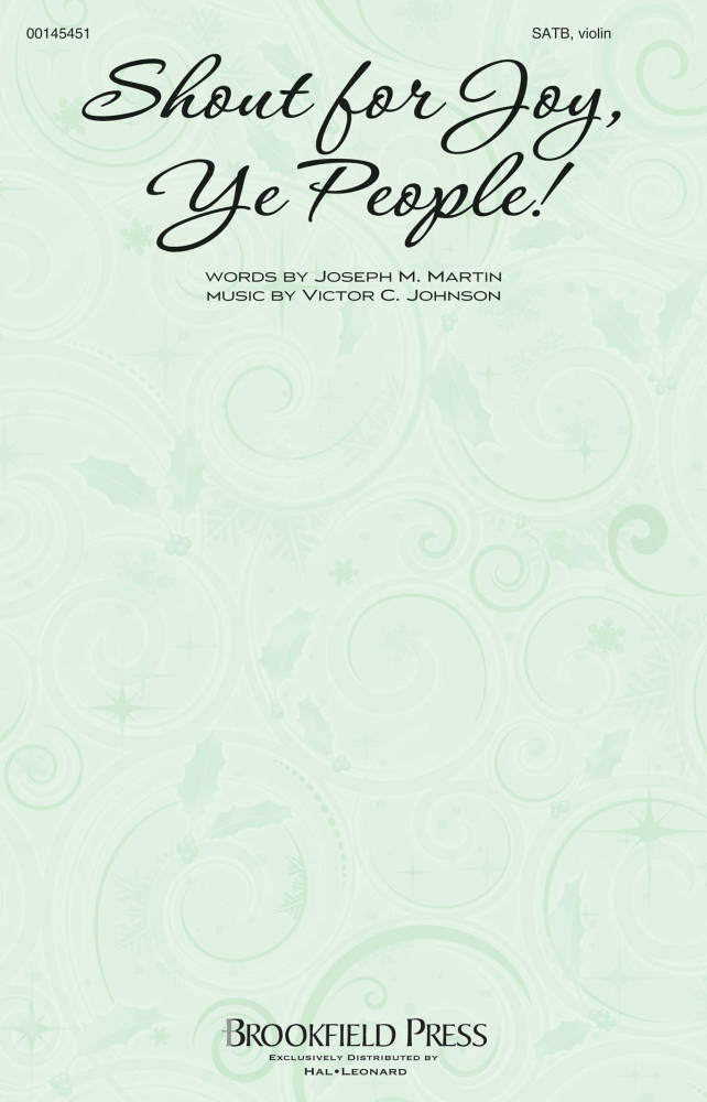 Shout for Joy, Ye People! - Martin/Johnson - SATB