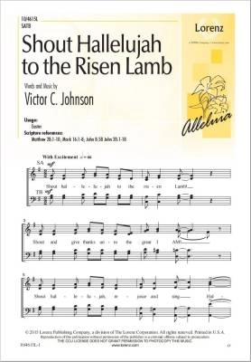 Lorenz Publishing Co. - Shout Hallelujah to the Risen Lamb - Johnson - SATB