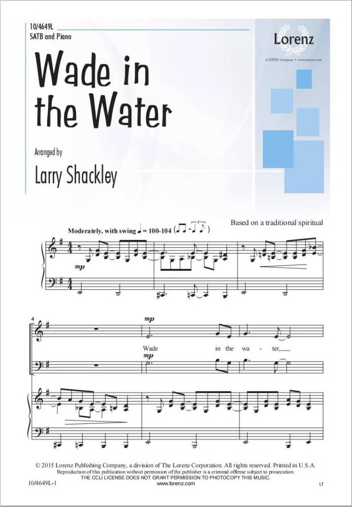 Wade In The Water - Spiritual/Shackley - SATB