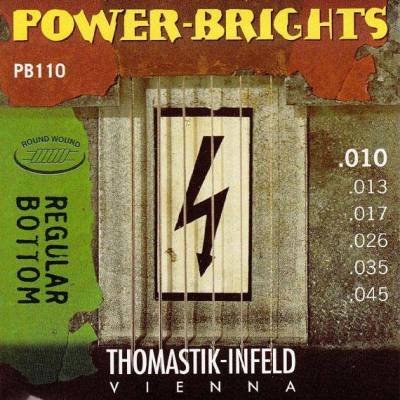Power Brights Regular Bottom Guitar Strings - Medium/Light